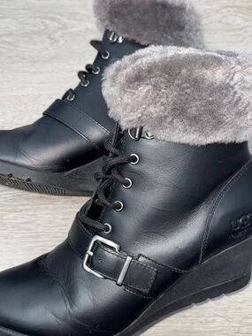 UGG Waterproof wedge ankle boots